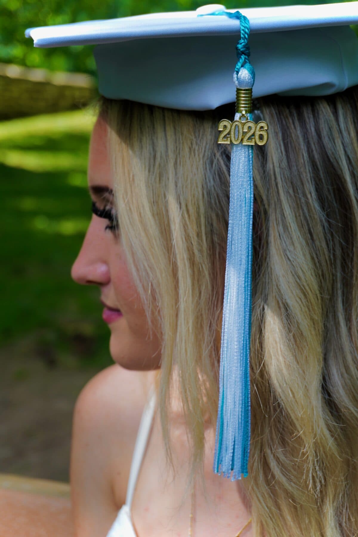 Profile with a 2026 graduation cap and tassel